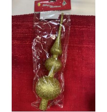 Верхушка елочная декоративная золото 29 см