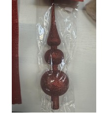 Верхушка елочная декоративная красная 29 см