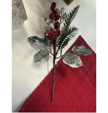 Ветка новогодняя искусственная 28см