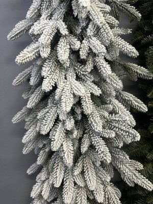 Гирлянда хвойная заснеженная литая 2м