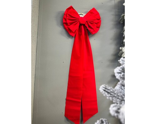 Украшение новогоднее бант Красный 34 см *100 см Украшение новогоднее бант Красный 34 см *100 см