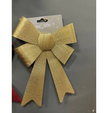 Украшение новогоднее "Бант" Золото 23 *32 см 