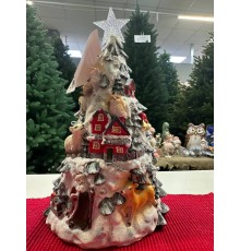 Новогоднее украшение Ёлочка светящаяся 25 см