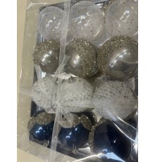 Набор елочных украшений Шары 12шт 8см