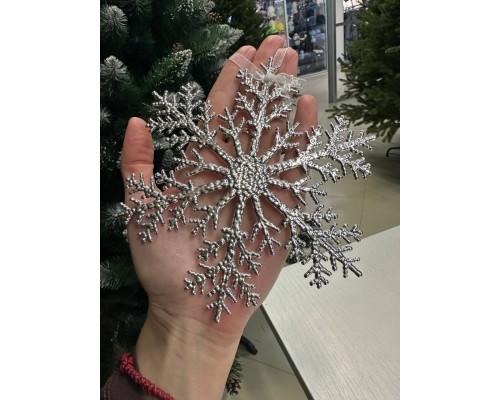 Украшение новогоднее Снежинка 14,5 см Глянец недорого Украшение новогоднее Снежинка 14,5 см Глянец недорого