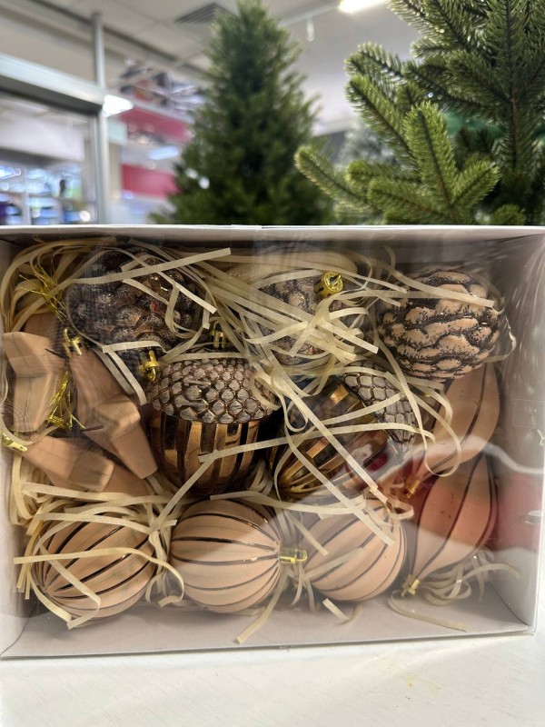 Новогоднее украшение Набор елочных игрушек 13 шт