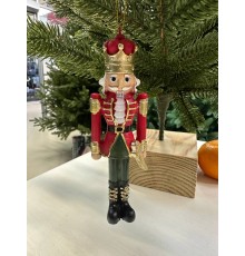 Украшение новогоднее подвесное Щелкунчик 12 * 4 *2,5 см