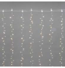 Гирлянда Светодиодный занавес из росы Фейерверк 3х2м 600 LED ТЕПЛЫЙ БЕЛЫЙ