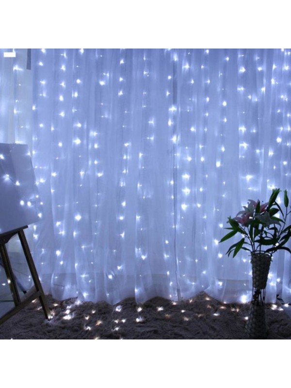 Гирлянда Светодиодный дождь из росы 3х3 м, белый