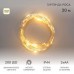 Купить Гирлянда Роса 20м, 200LED, теплый белый, IP44, на батарейках 3хАА, с пультом 8 режимов