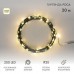 Купить электрогирлянду НИТЬ-РОСА 200 LED, ТЕПЛО-БЕЛЫЙ, 20М; ПР-ЗЕЛ, IP 20