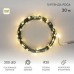 Купить электрогирлянду НИТЬ-РОСА 300 LED, ТЕПЛО-БЕЛЫЙ, 30М; ПР-ЗЕЛ, IP 20