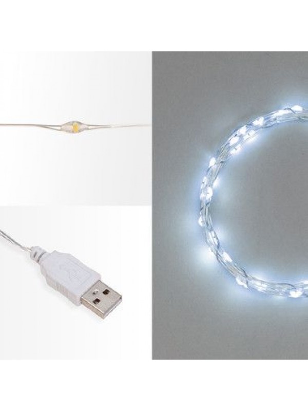 Электрогирлянда 10 м Белый