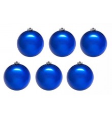 Шары новогодние синие 8 см (12 шт в упаковке)